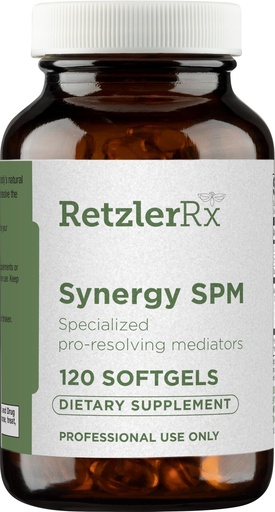 [BRSRAGL7OZ4BY2TO] HormoneSynergy Specialized Pro Resolving Mediators - Synergy SPM by RetzlerRx® - SPM's for Joint Comfort, Tissue Health & Minor Discomfort Relief* - Non-GMO - Gluten Free - 120 Softgels