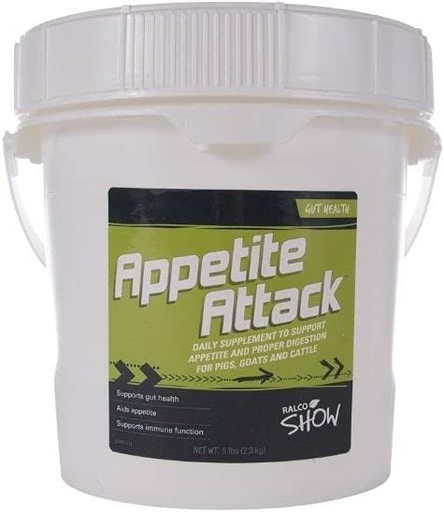 [BRSWYBIBCEHWG3YU] Ralco Show Appetite Attack - Daily Gut Health Supplement to Keep Your Project Healthy and Hungry (5 lbs)
