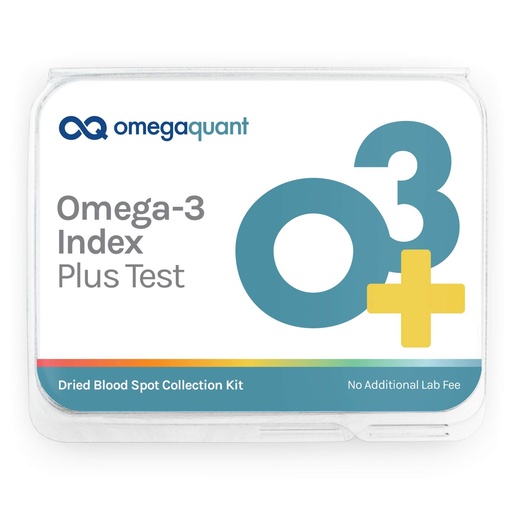 [BRSWGEL4AEFAAALB] Omega Quant Omega-3 Index Plus Test Kit - Measures Blood Levels of Omega-3, Trans Fats, and Omega-6:Omega-3 Ratios | The Original Omega-3 Blood Test Home Kit | Measures Omega-3 Index, Trans Fat Index, Omega-6 to Omega-3 Ratio and AA:EPA Ratio, One Drop Sample Collection