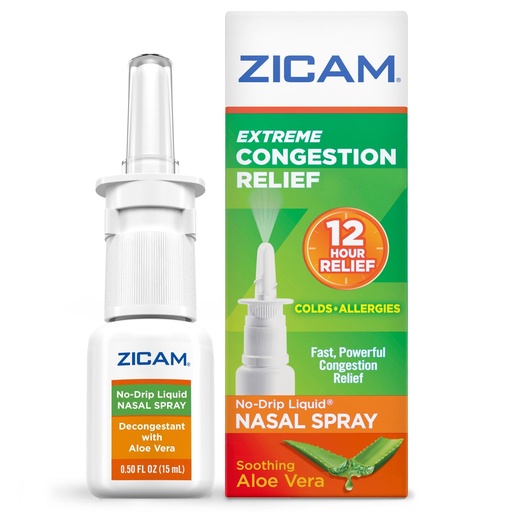 [BRSWIYTZORYGYGT2] Zicam Extreme Congestion Relief No-Drip Nasal Spray with Soothing Aloe Vera, 0.5 oz