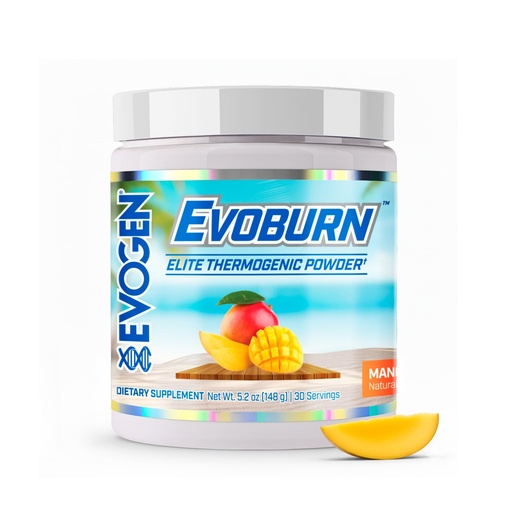 [BRSRAGQ6AQNGYF3G] Evogen Evoburn - Thermogenic Fat Burner for Men & Women | Energy, Focus, & Appetite Control | Advanced Metabolism Booster Fat Burner Formula with MitoBurn & Caffeine | Mango | 30 Servings