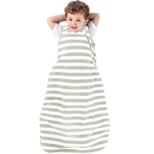 [BRSWECQDPIGQI3DL] Ecolino Organic Cotton Baby Sleep Sack - 2-Way Zipper Baby Wearable Blanket - Toddler Sleeping Bag Sack - 18-36 Months - Silver
