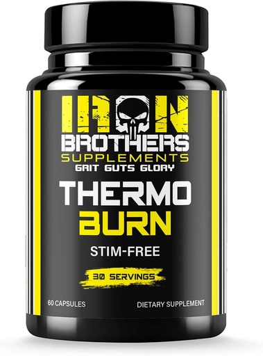 [BRSWGEI6BUNBYELG] Iron Brothers Supplements Stimulant Free Fat Burners for Women and Men – Weight Loss - Non Stim Thermogenic Fat Burner – Nahrungsergänzung – Metabolism Booster mit Cayenne Pepper – 30 Tage Versorgung