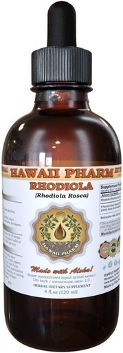 [BRSWIGIKDIFB2ETC] Hawaii Pharm Rhodiola (Rhodiola Rosea) Liquid Extract, Tincture, Herbal Supplement, Made in USA, 2 fl.oz