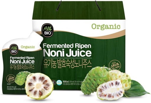 [BRSROHAZDMIQOFD3] Java Organic NONI Juice Extract - 1 fl oz x 30 Daily Pack - 100% Fermented by ALLBIO