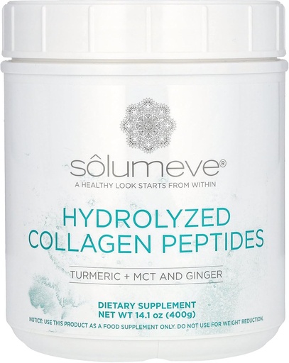 [BRSW2GQTPJ4B4CYU] California Gold Nutrition Hydrolyzed Collagen Peptides with Turmeric, MCT, and Ginger, 14.1 oz (400 g)