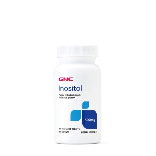 [BRSWIEATBZ6WAC3O] GNC Inositol 500mg Supplement, Supports Cell Function and Growth, 100 Servings