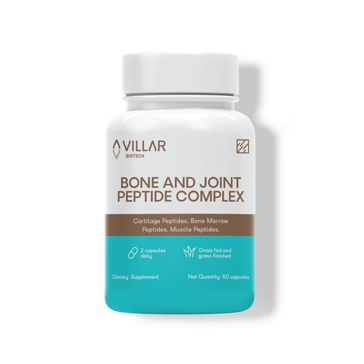[BRSROAT5BEJQ2ADG] Bone & Joint Peptide Complex – Grass-Fed Cartilage, Bone Marrow & Muscle Peptides – Supports Joints, Mobility & Recovery – Grass-Fed, Non-GMO – 60 Capsules (30-Day Supply)
