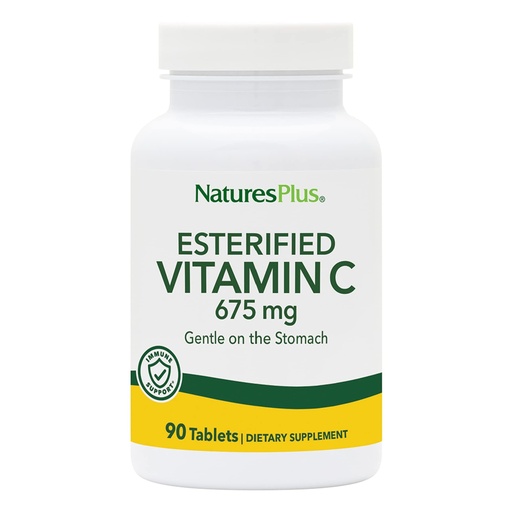[BRSWIYTYO4GBGADK] NaturesPlus Esterified Vitamin C - 675 mg, 90 Tablets - Gentle on the Stomach - Vegetarian, Gluten Free - 90 Servings