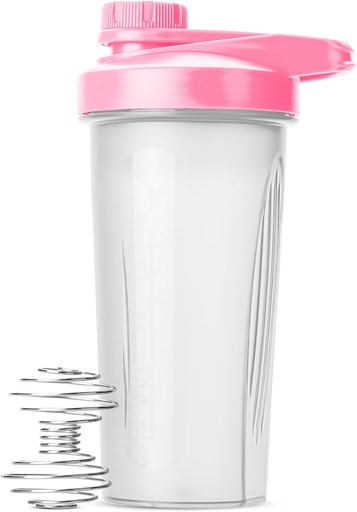 [BRSROAICB4BQEA3X] P. Pen Shaker Buteliai - 28 oz, Rožinė baltymų maišiklis Butelis su Whisk Ball, Shaker Buteliai baltymų Shakes