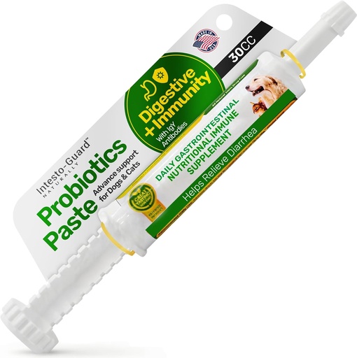 [BRSROHQEAUJW2HTO] Probiotics Paste for Dogs Prebiotic for Canine, Gut Support, & Immune Boost, All Natural with 1 Billion per ML Includes (MOS)+ Beta Glucans + D-Mannose, No Animal by-Products - 30ML Single Tube