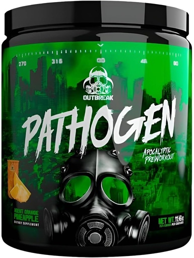 [BRSW2YAQCV7AICYV] Pathogen Pre Workout - Energy Boosting Preworkout Powder, Energy Inducing Stimulants and Muscle Pump Evoking Compounds (Agent Orange-Pineapple, 11.45 oz.)