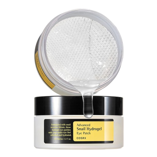 [BRSWYBD4OUHB43T2] COSRX Advanced Snail Hydrogel Eye Patch (60pc), Gel Serum Mask, Puffy Undereye Treament, Fine Lines, Refresh, Hydrate Oko Patch 124; Paraben zdarma, Korean Skin Care