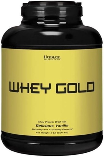 [BRSWKHQRBF5R6FLH] Ultimate Nutrition Whey Gold Protein Powder with 20 Gram of Protein, Whey Protein Isolate and Amino Acids for Muscle Development and Recovery, 67 Tarjoilut, Vanilja