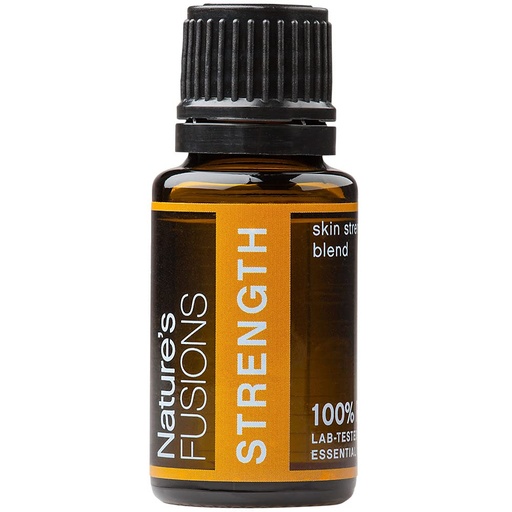 [BRSWIGYHOYBRS2Y3] Fusiones de la naturaleza Strength, 100% Puro y Natural Esencial Aceite Blend para Aromaterapia y Uso tópico, .5 Fl Oz (Pack of 1) (15 mL)
