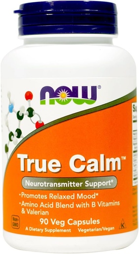 [BRSWIGAIAQCBUF3A] Now Foods True Calm Amino Relaxer 90 Veg Capsules 2 Pack