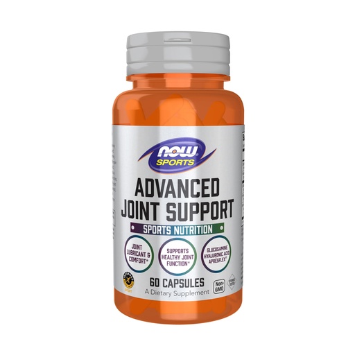 [BRSRAZIYCMBGMETG] Now Sports Nutrition, Advanced Joint Support, Glucosamine, Hyaluronic Acid, ApresFlex, 60 Capsules