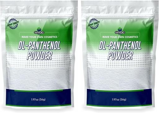 [BRSRO235B4HBGD3X] DL-Panthenol Powder- Provitamin B5 Powder Blend - 1.97oz 56gm (Pack of 2)