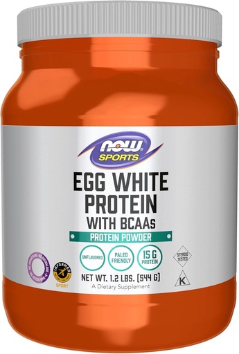 [BRSWIY3QB4MRSHLI] NOW FOODS Egg White Protein Powder, 544 GR