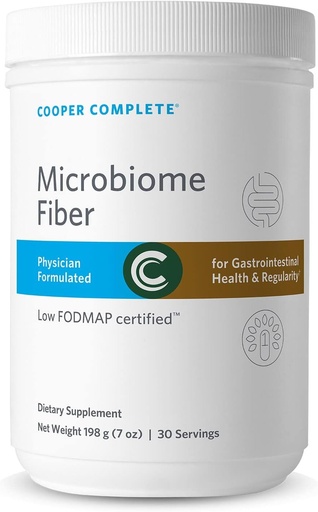 [BRSRMZAOBYJQ4GY7] Cooper Complete Microbiome Fiber Powder Supplement. Pack of 1. 30 Servings per cannister