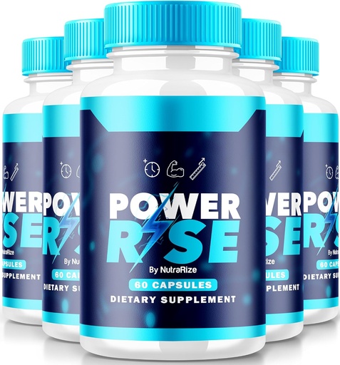 [BRSRAGDRCUAQ4HL2] (5 Pack) Power Rise for Men, Official PowerRise for Men Pills, All Natural Male Support for Peak Performance and Overall Health, Premium Power Riser En Capsulas Pastillas Review (300 Capsules)