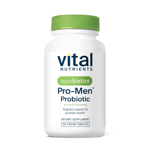 [BRSWGFQYCEHWOGQ2] Hyperbiotics Vital Nutrients Pro Men Probiotics | Vegan Advanced Probiotics for Men | Clinically Studied for Prostate Health, Digestive Balance and Gut Health | Gluten, Dairy, Soy Free | 60 Tablets