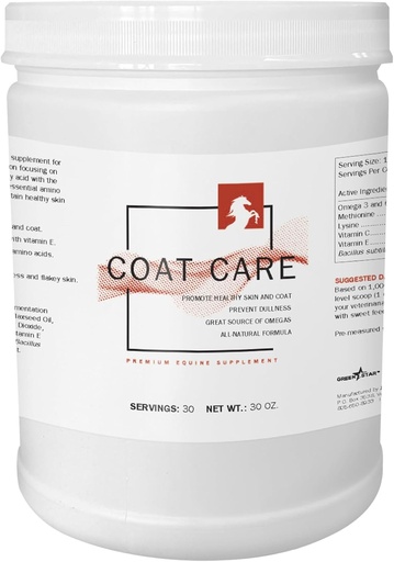 [BRSW2BQDPINA42TZ] Green Star, Coat Care™, Powder Equine Supplement, Feed Additive, 2 Lbs