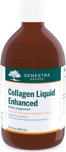 [BRSWY2YHAF6WKFYV] Genestra Brands Collagen Liquid Enhanced - Biotin, Collagen & Zinc Supplement - 45 Servings
