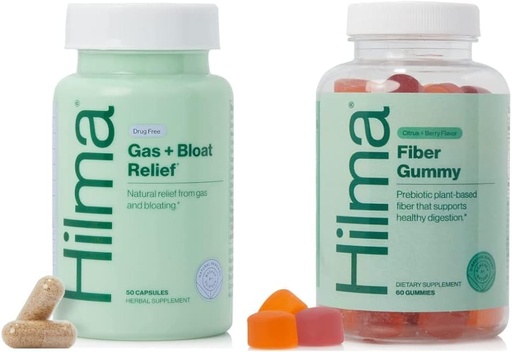 [BRSRMCATC5YB4DL3] Hilma Natural Gas & Bloating Relief and Prebiotic Fiber Gummies Bundle