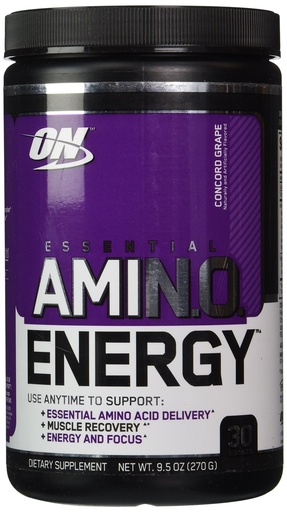 [BRSWIEDRDIOAOFY3] Optimum Nutrition Essential Amino Energy Concord Grape - 30 Servings, 9.5 oz
