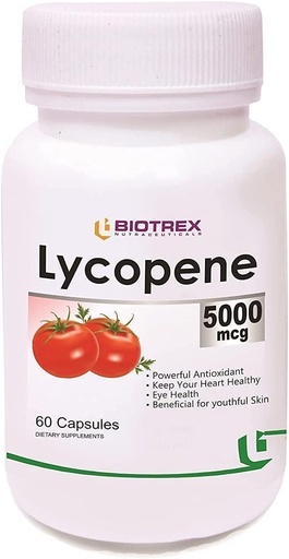 [BRSRMHQ2AQCGOCIU] BeTT Biotrex Nutraceuticals Lycopene עם Multivitamins -5000 Mcg (60 קפסולות)