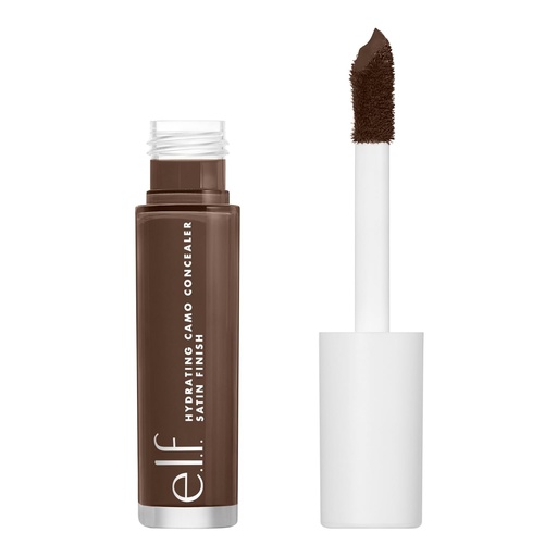 [BRSW22T4CECRM235] e.l.f. Hydrating Camo Concealer, Covers Blemishes & Under-Eye Circles, Full-Coverage & Delivers A Satin Finish, Vegan & Cruelty-Free, Rich Walnut