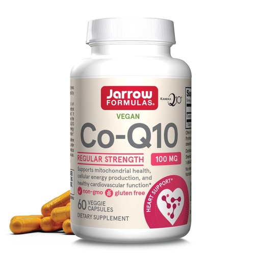 [BRSWKYQMOUNBWEDI] Jarrow Formulas Co-Q10 100 mg - Antioxidant Support for Mitochondrial Health, Cellular Energy Production & Healthy Cardiovascular Function - 60 Veggie Capsules - Non-GMO - Gluten Free