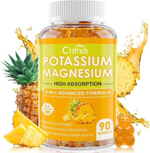 [BRSRAY33BUAR6YLO] Magnesium Glycinate Gummies 500mg | Relaxation Calm Magnesium Gummies | Sugar-Free | Non-GMO | Gluten-Free | Vegan-Friendly for Adults & Kids