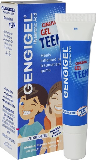 [BRSWIYIGA4GW2CA7] Gengigel Teen Hyaluronic Acid Oral Gel for Mouth & Gum Discomfort (15 ml), Soothes Irritation, Promotes Natural Healing & Protects Delicate Oral Tissue, No Paraben or SLS, Vegan & Kosher