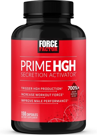 [BRSWGFIFDN6RQGTJ] FORCE FACTOR Prime HGH Secretion Activator συμπλήρωμα για άνδρες με L-αργινίνη και L-Γλουταμίνη να Trigger HGH παραγωγή, ενίσχυση δύναμη προπόνησης, και βελτίωση της αθλητικής απόδοσης, 150 κάψουλες