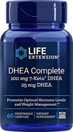 [BRSWIYIYC4PWK2LM] Life Extension DHEA Complete, 100 mg 7-Keto DHEA, 25 mg DHEA, 60 Capsules