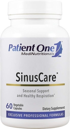 [BRSWGEDYBN5AGD3J] Patient One SinusCare | Supplement to Support Healthy Sinus, Nasal, Lung and Respiratory Function* | with NAC, Quercetin and More | 60 Capsules