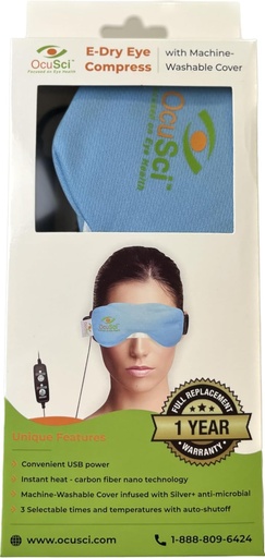 [BRSWGEIEAQHGCF3Z] Dry Eye Compress with HydroHeat Machine Washable Cover, Save 40%, Microwave for Moist Heat Therapy or Freeze for Cold Therapy to Treat: Dry Eye Syndrome (USB Dry Eye Compress)