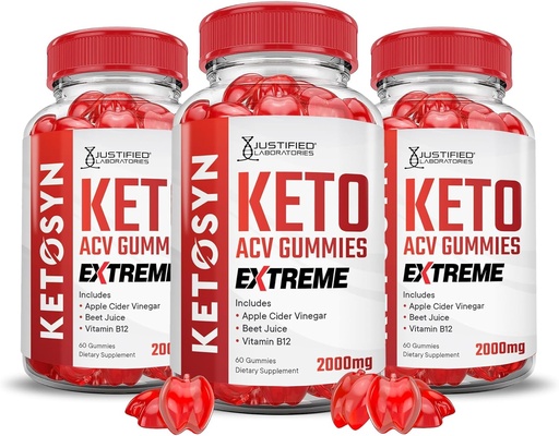 [BRSRAYA6AEIRAE3Z] Indokolt laboratóriumok (3 Pack Ketosyn Keto ACV Gumies Extreme 2000MG Ketosyn Keto Gumies Apple Cider Ecet Pomegranate Beet Juice Powder B12 Vegan Nem GMO 180 Gumis