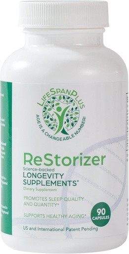 [BRSRAAIDC4FGAADJ] LifeSpanPlus ReStorizer Longevity Supplement, 90 Capsules