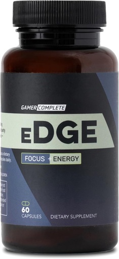 [BRSROYI3DICGYFI7] Edge, Brain, Energy and Focus Supplement | Capsules nootrópicos para impulsar o rendemento, concentración e combustible corpo e mente con vitaminas para a claridade mental e enerxía | 60 cápsulas