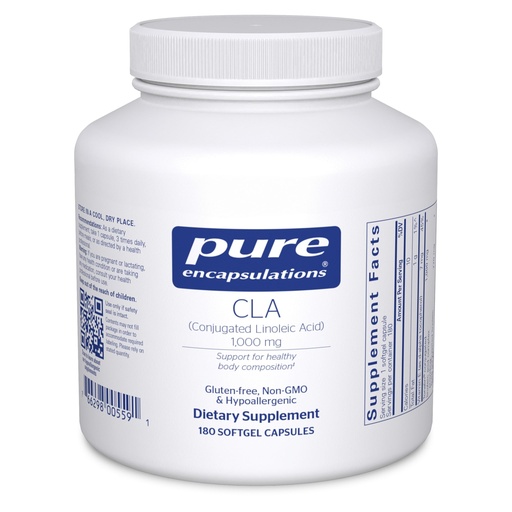 [BRSWIY36CAIBAHQ3] Pure Encapsulations CLA (Conjugated Linoleic Acid) 1,000 mg | Promotes Healthy Body Composition with Exercise* | 180 Softgel Capsules