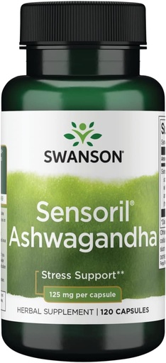 [BRSWIY3RCEIR2GD6] Swanson UL SENSORIL ASHWAGANDHA 125MG 120CAP