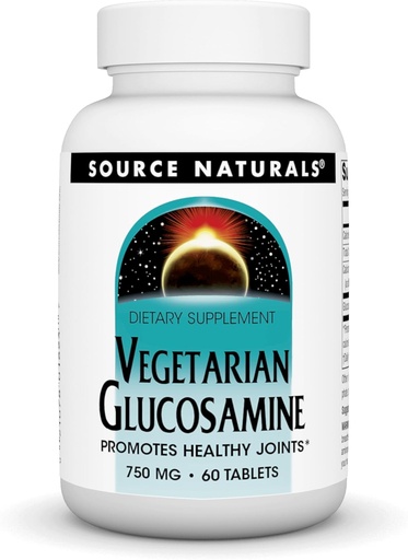 [BRSWIYQKAUCAADDO] Source Naturals Vegetarian Glucosamine, Promotes Healthy Joints*, 750 mg - 60 Tablets
