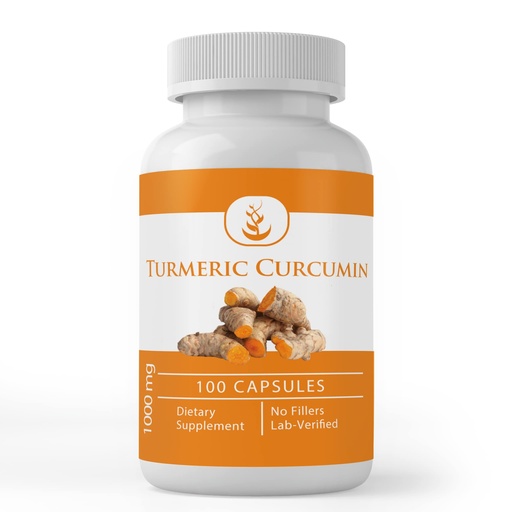 [BRSWGCY2DF4GE2DX] Pure Original Ingredients Turmeric Curcumin (100 Capsules) No Magnesium Or Rice Fillers, Always Pure, Lab Verified