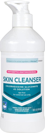 [BRSWGBTQCN5REFYY] Rite Aid Antiseptic Skin Cleanser, Chlorhexidine Gluconate - 16 oz | Antiseptic Antimicrobial Wash | Antibacterial Soap | Wound Care Products