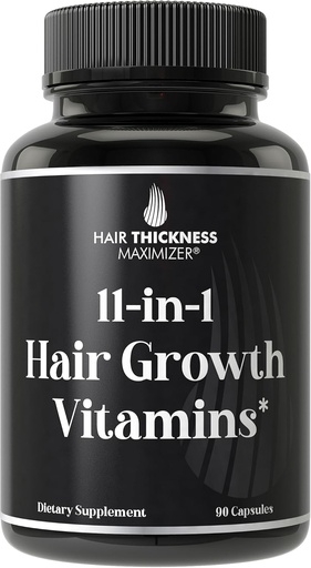 [BRSWEBI3DMBWC3AU] 11-in-1 Vegan hair growth Vitamin for Thinning & Brittle Hair – 高级维生素复合体,配有5,000mcg Biotin,南瓜种子,锌. Supports Thicker, Healther-Looking Scalp for Men