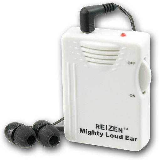 [BRSWK2YMA4HAGHTC] Reizen Mighty Loud Ear 120dB Personal Sound Hearing Amplifier