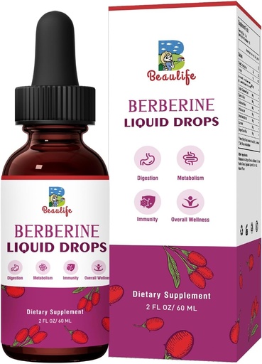 [BRSRAED6BB5WKDT7] Berberine HCL Supplement - Berberine Liquid Drops with Goldenseal Root, Artichoke Leaf, Ceylon Cinnamon, Berberine Veggie Supplement for Immune, Digestion System and Heart Health Support